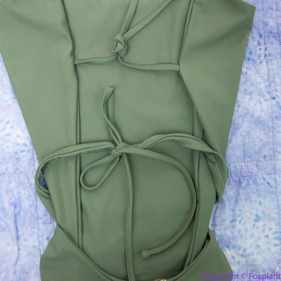 NEW Free People X Mare Perpetua Essential One Piece Swimsuit In Sage, L - Picture 9 of 16